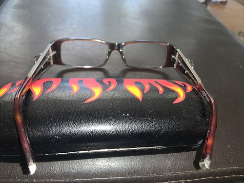 Ed Hardy Rare Eyeglass Frame EHO784 Hazel - Picture 9 of 10