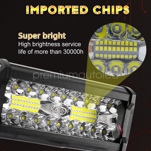2/4 LED Work Light Bar Flood Spot Lights Driving Lamp Offroad Car Truck SUV 12V - Picture 2 of 43