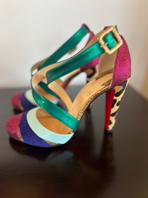 UNIQUE Louboutin Estradouche Multi - Size 39