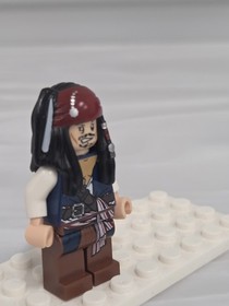 LEGO Pirates Jack Sparrow Minifigure sh077 4181 POTC Read Description