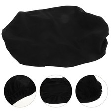 Reusable Black Toilet Lid Cover Polyester Easy Install Bathroom