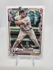 2021 Bowman Paper BASE Miguel Cabrera #19 Baseball Card Detroit Tigers