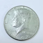 1966 Kennedy Half Dollar 40% Silver, Circulated Coin #7113