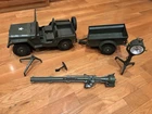 G.I. Joe 7000 Jeep & Trailer 1964 with Cannon Search Light Vintage Action Figure