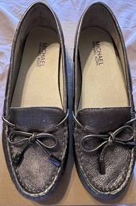 Michael Kors Daisy  Slip On Flats Shoes Loafers Leather Bronze 5.5