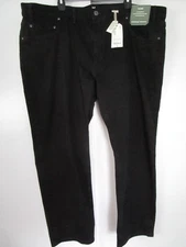Mutual Weave The Taper Casual Mens Dark Denim Jeans Black Rinse Size 50 X 29