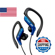 JVC HA-EB75-AN-U Sport Clip Earphones Blue Adjustable