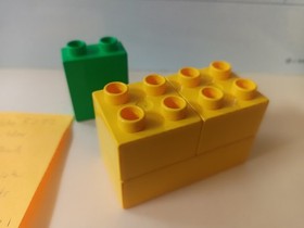 Lego Duplo 3272 Bird Brick Printed Parts Only Scoop on the Road Bob the Builder