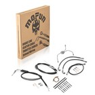 Black Extended Handlebar Cable Kit For Harley Touring 99 07 12