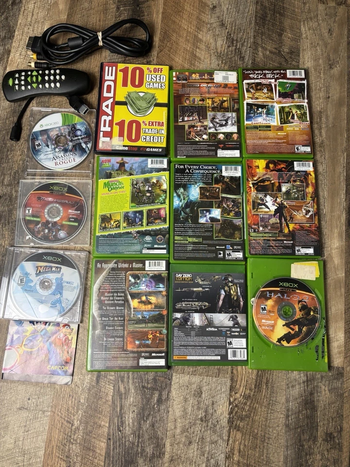 Lote de (10) Juegos Xbox Original Probados + Accesorios + 2 Xbox One/360 Extra Foto 2 de 4