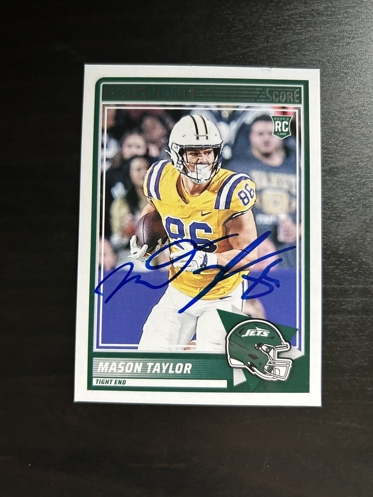 Mason Taylor Panini Score #7 Autograph