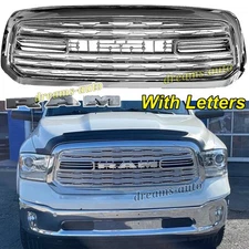 Chrome Grille For Dodge Ram 1500 2013 2014 2015 2016 17 2018 LTD Style W/Letters