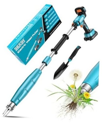 Stand-Up Weed Puller Tool with 40''-47'' Adjustable Handle, High-Power 3-Claw