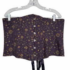 Corset Story Celestial Sun Moon Stars Corset UK 22/US 18 Whimsigoth Fairycore