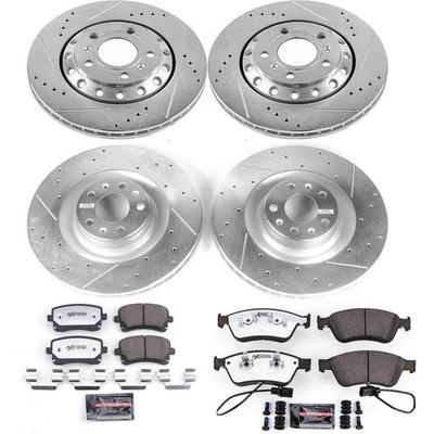 PowerStop Disc Brake Kit - Front and Rear - Fits Audi A8 Quattro 2003-2010, Volk