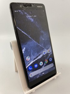 Nokia 5.1 schwarz entsperrt Single SIM 16GB 5,5" Android Smartphone gesprungen #C17