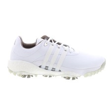 Adidas Tour360 22 GV7245 Mens White Leather Lace Up Athletic Golf Shoes