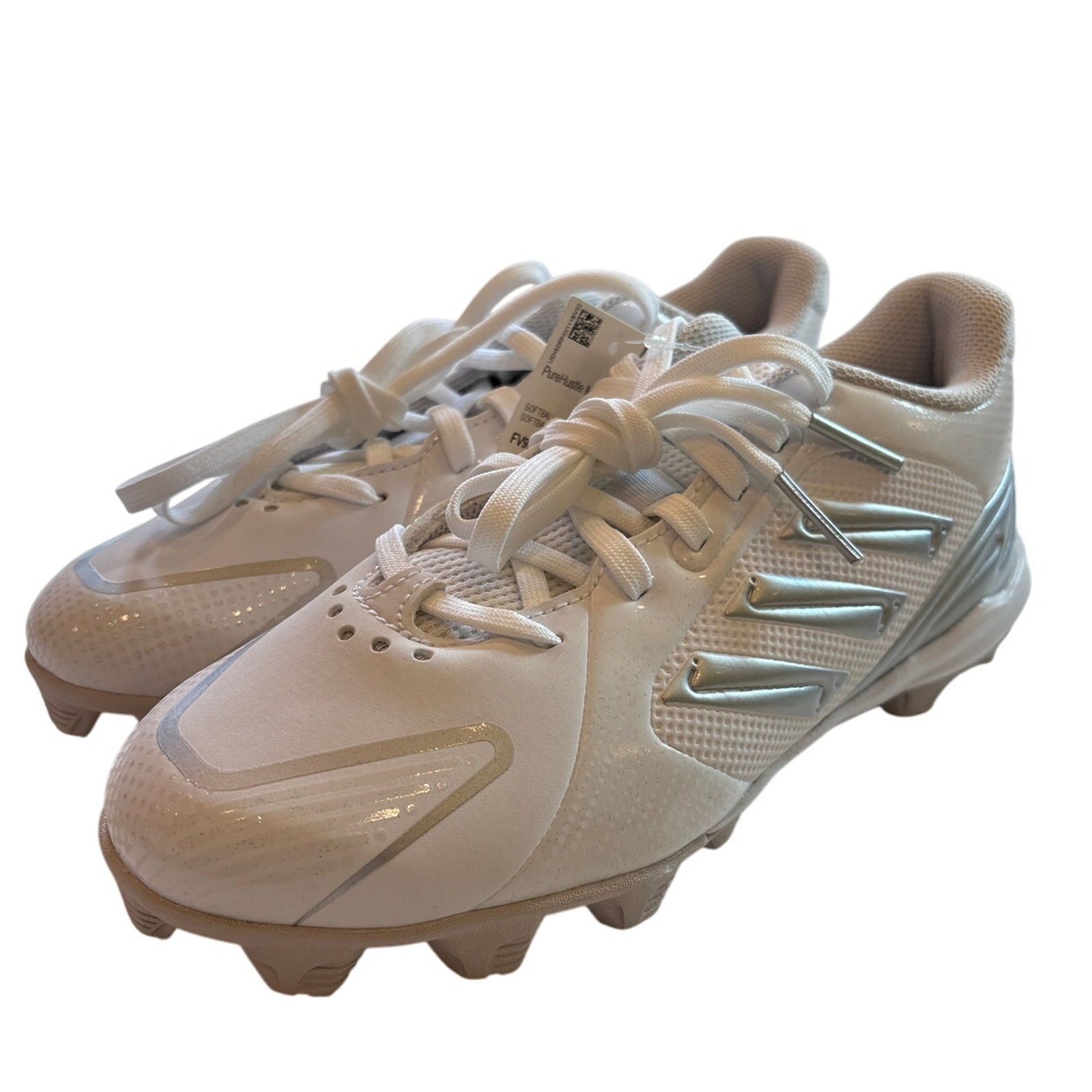 Adidas PureHustle MD Softball Cleats FV9047 White Women Size 8.5