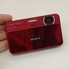 Sony Cyber Shot DSC-T110 Digital Camera 16.1MP 4x Optical Zoom Red Auto Focus