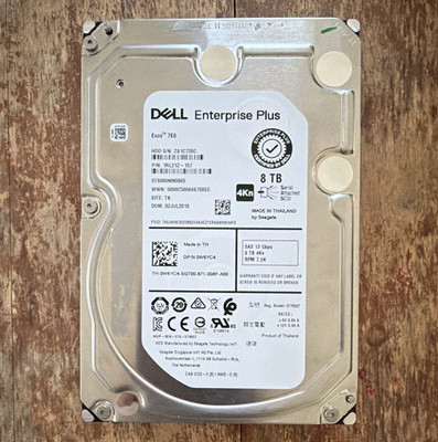 Dell Enterprise Plus 8TB 3.5'' SAS 12Gb/s 7200RPM 4Kn HDD ST8000NM0065 0W6YC4