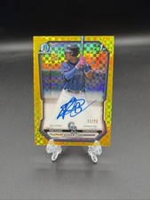2026 Bowman Chrome Roldy Brito #CPA-RB Yellow X-Refractor Auto /75 Rockies