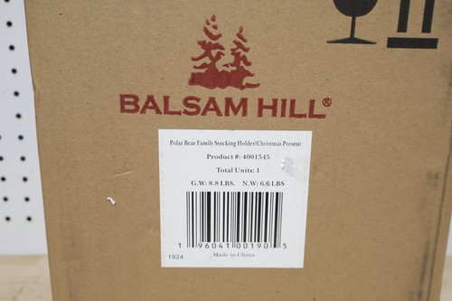 Bel Nuovo Balsamo Hill Orso Polare Famiglia Porta Calze Regalo 4001545 NATALE USA - Foto 9 di 9