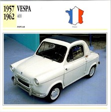 1991 Cards Of Knowledge Trading Card - Vespa 400 Microcar Technical Profile