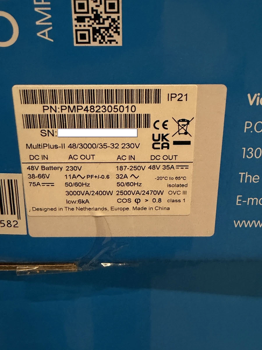 Victron MultiPlus-II 48/3000/35-32 (19% MwS ) 48V Wechselrichter 230V Inverter