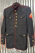 USMC US MARINE CORPS DRESS BLUES JACKET 43 S 42" CHEST LANCE CORPORAL