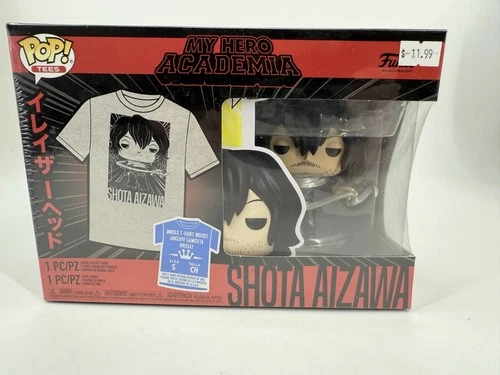 Funko Pop! Tees: Shota Aizawa My Hero Academia  Vinyl Figure + Shirt Size Small