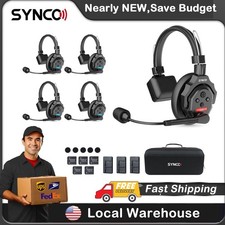 SYNCO XTALK X5 Wireless Intercom Headset System 2.4GHz Full Duplex 350M/1148FT