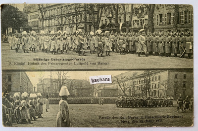 AK Parade Kgl.Bayer. 2.Fußartillerie-Regiment Metz 1911 (5586n)
