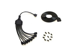 RGB LED Splitter Cable 8 Way 4 Pin Connector Kit for 5050 3528 LED Strips