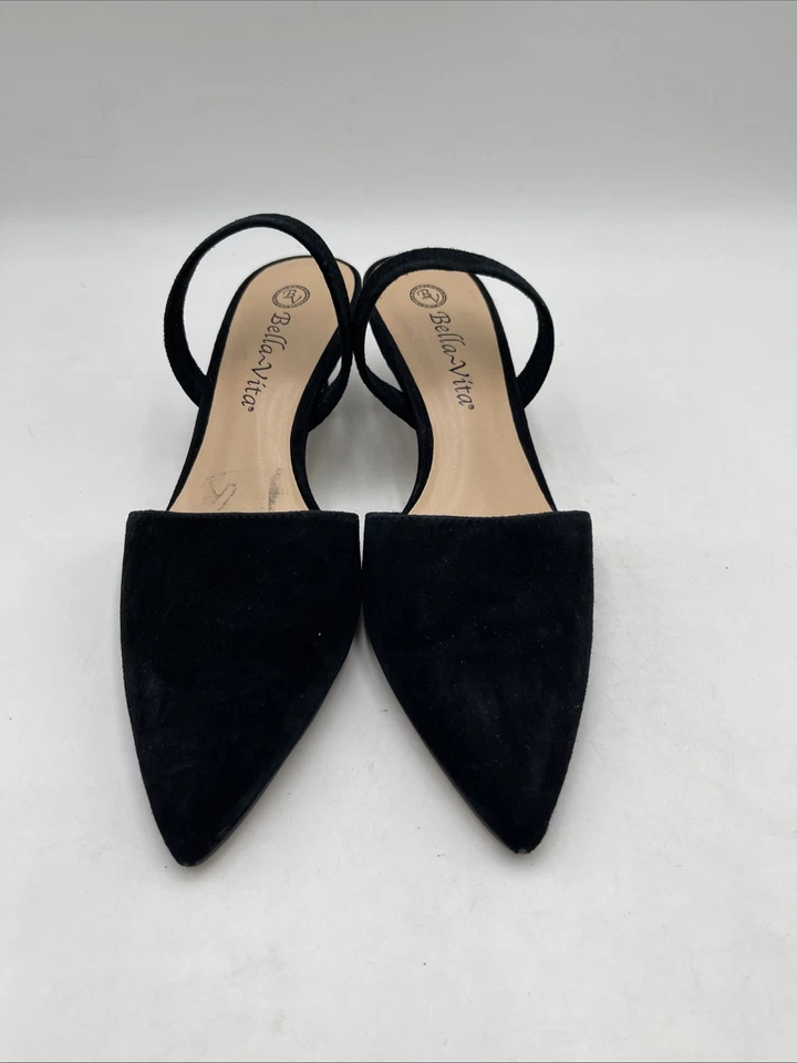 Bella Vita Women's Sarah Suede Pumps Black Size 7M - Image 2 of 4