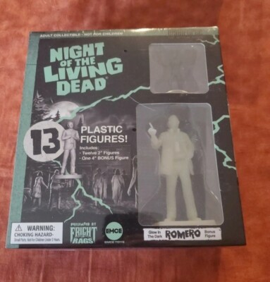George Romero NIGHT of the LIVING DEAD Nanoforce Figures BOX SET NEW RARE