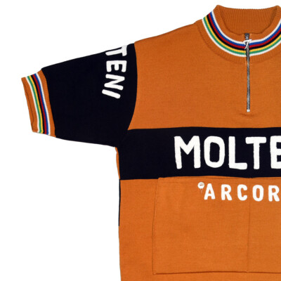 Maglia ciclismo retrò Molteni Nero - RedTed