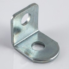 Sink Top Angle Bracket 10pk SMALL / MINI 12mm Steel Finish Connecting - 4mm Hole