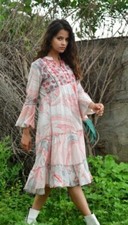 Beautiful Boho Indian Kurti Dress   Authentic, Flowy  Perfect for Summer