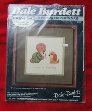 Dale Burdett Pitiful Pals Love Is Sharing Country Counted Cross Stitch Kit NOS