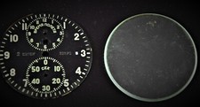Ersatzteile Glas, Zifferblatt für Fliegeruhr Borduhr Pilotenuhr Flugzeuguhr