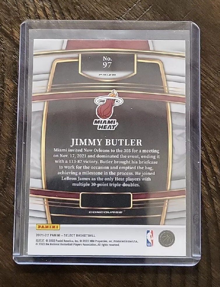 2021-22 Panini Select - Jimmy Butler Concourse Level - Silver Prizm  Refractor