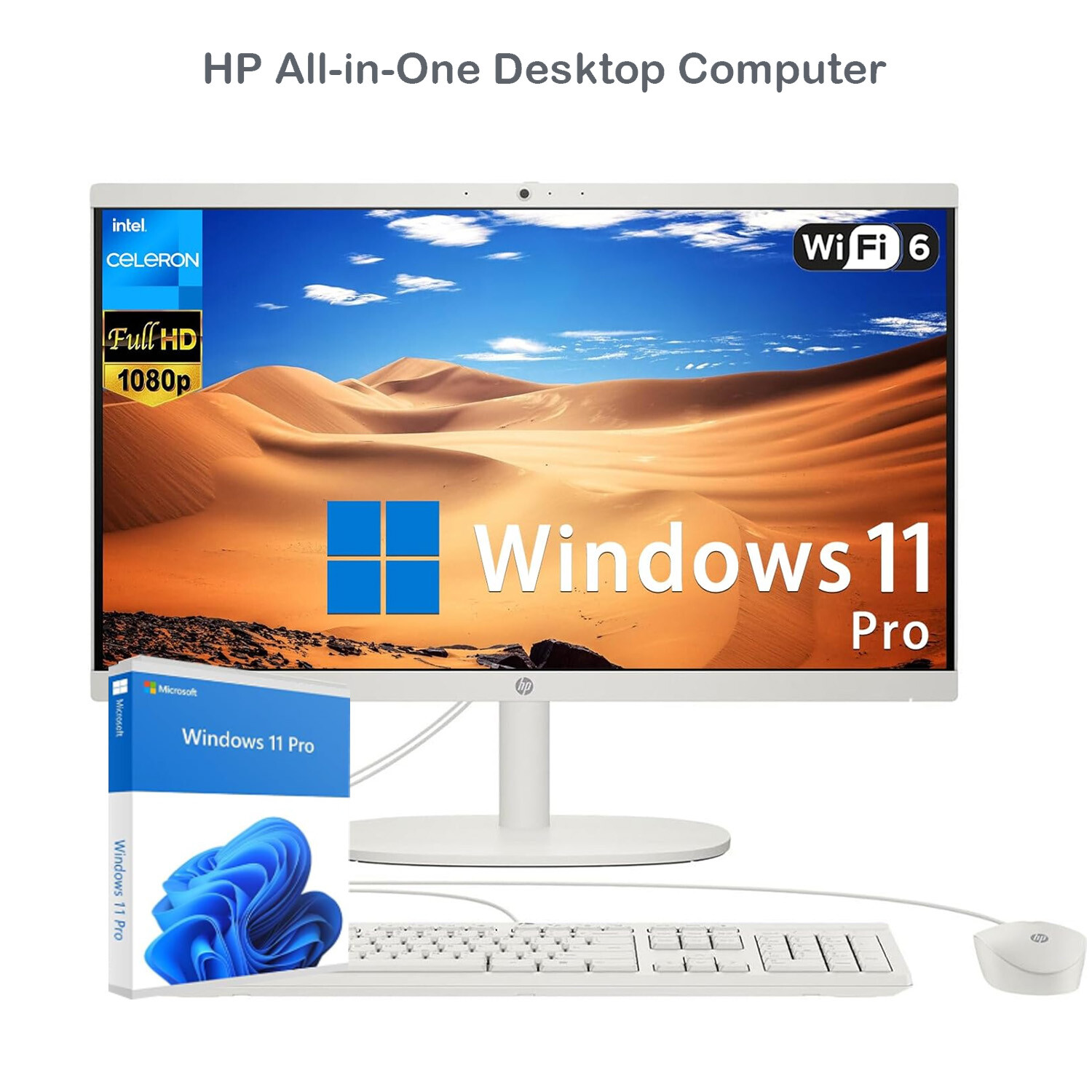 HP All In One Desktop PC 21.5 Intel Celeron J4025 32GB &1TB SSD Win11Pro USA. Available Now for $429.99
