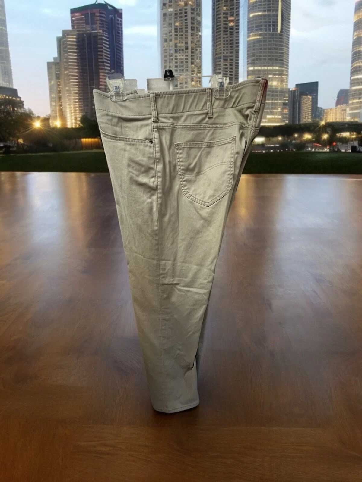 Lee, Men, Pant Casual, Beige, Sz 42/30, Zipper, Pockets, Cotton.!