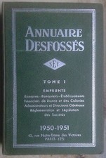 Annuaire Desfossés - Tome I i Tome II z 1951 roku
