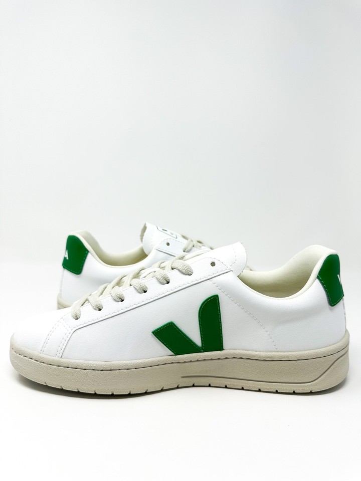 Veja Men's Urca Lace Up Low Top Sneakers White/Green 8 US / 41 EU eBay
