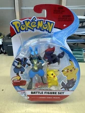 Pokemon Battle Figure Multipack Set - Features Pikachu Lucario Zorua Figures