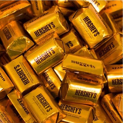 HERSHEY'S NUGGETS 20 Pound Extra Creamy Milk Chocolate with Toffee, Almonds