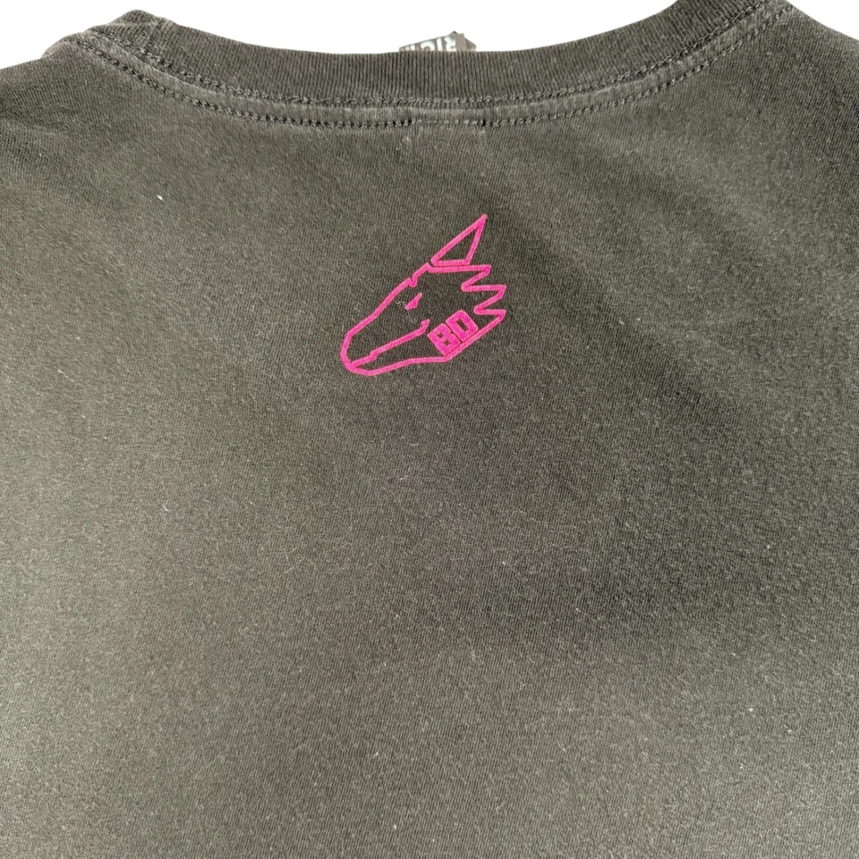 Плохой дракон неоновые самураи CyberpunkGraphic футболка мужчин большой черный район - Изображение 4 из 4