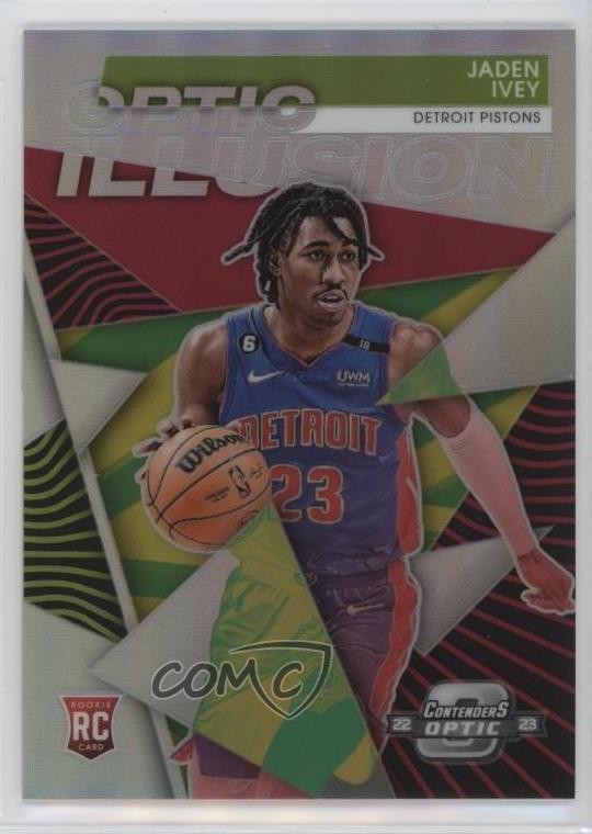 2022-23 Panini Contenders Optic Optic Illusion Jaden Ivey #10 Rookie RC d0b
