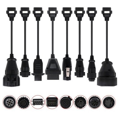 Diagnose Truck OBD Adapter Set 8 Teilig MAN RENAULT VOLVO SCANIA MERCEDES LKW